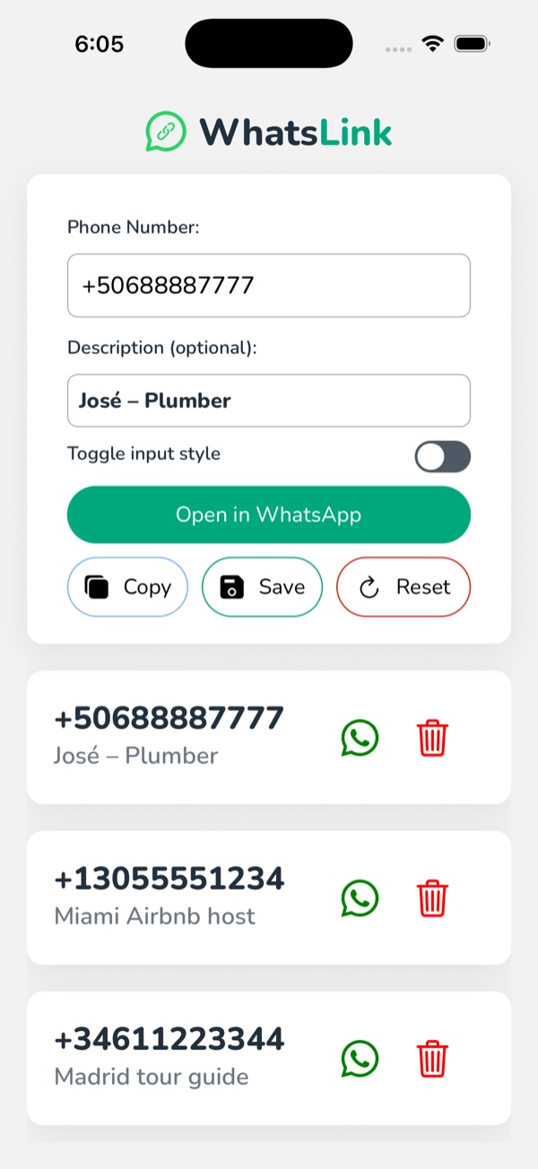 Manual full-number entry mode